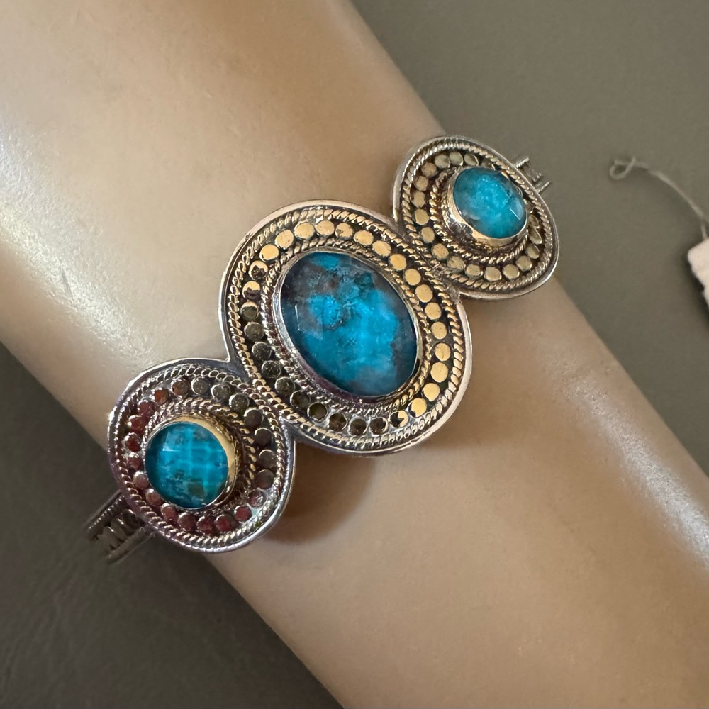 NWT Anna Beck Turquoise Doublet Bangle Bracelet